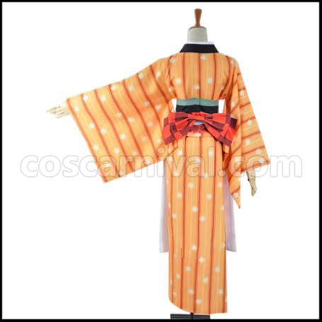 Love Live! School Idol Festival Seven Lucky Gods Edition Aiming for a Big Catch! Ebisu SR Pre-Awakening Honoka Kosaka Cosplay Costume coscarnival - Back View