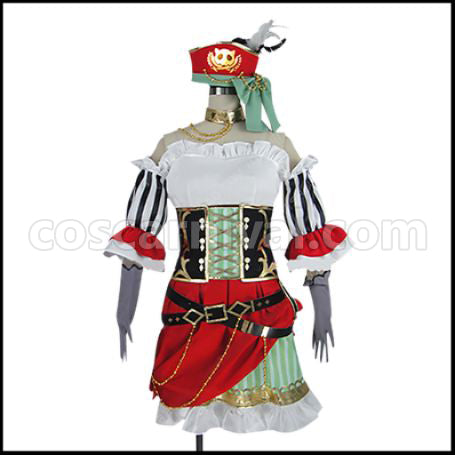 Love Live! Hanayo Koizumi Pirates Edition ¦Ì's Pirate Story Awakened Cosplay Costume coscarnival - Front View