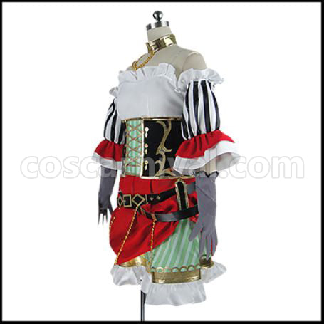 Love Live! Hanayo Koizumi Pirates Edition ¦Ì's Pirate Story Awakened Cosplay Costume coscarnival - Back View