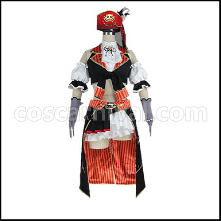 Love Live! Maki Nishikino Pirates Edition ¦Ì's Pirate Story Awakened Cosplay Costume coscarnival - Front View