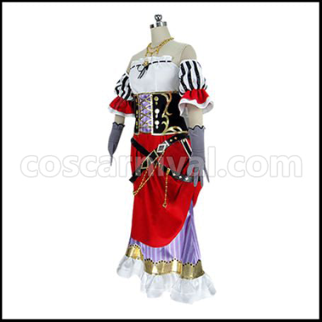 Love Live! Nozomi Tojo Pirates Edition ¦Ì's Pirate Story Awakened Cosplay Costume coscarnival - Back View