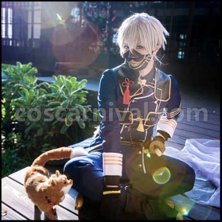Touken Ranbu Uchigatana Swordsman Nakigitsune Cosplay Costume coscarnival - Front View
