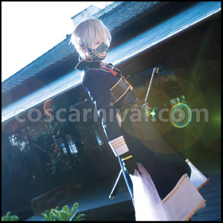 Touken Ranbu Uchigatana Swordsman Nakigitsune Cosplay Costume coscarnival - Back View