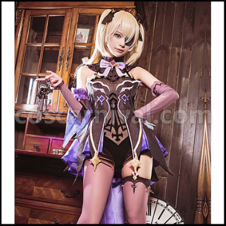 Genshin Impact Fischl Cosplay Costume coscarnival - Front View
