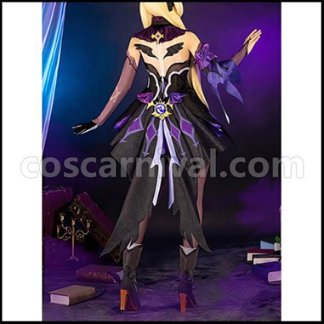 Genshin Impact Fischl Cosplay Costume coscarnival - Back View