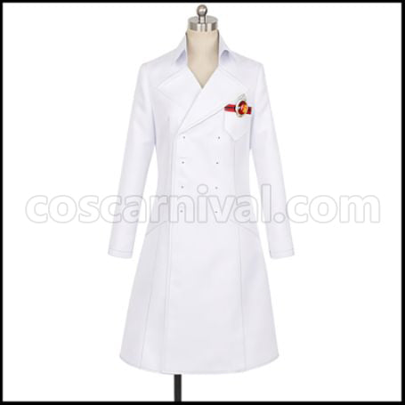 Twisted Wonderland Diasomnia Dormitory Riddle Rosehearts Lab Coat Cosplay Costume coscarnival - Front View