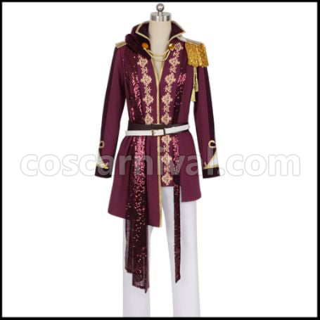 Movie Version Uta no Prince-sama Maji LOVE Kingdom ST RISHE Jinguji Ren Cosplay Costume coscarnival - Front View