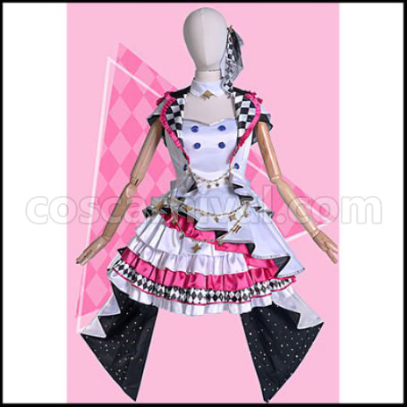 Hatsune Miku: Colorful Stage! Luka more more jump Cosplay Costume coscarnival - Back View