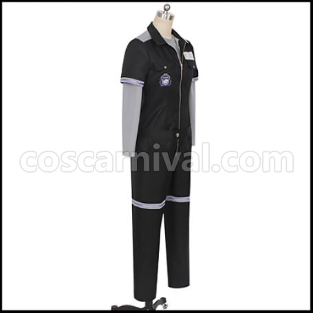 Twisted Wonderland Octavinelle Dormitory Jade Leech Gym Clothes Cosplay Costume coscarnival - Back View
