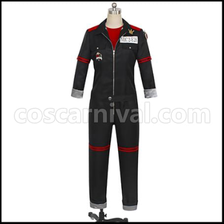 Twisted Wonderland Heartslabyul Dormitory Riddle Rosehearts Gym Clothes Cosplay Costume coscarnival - Front View