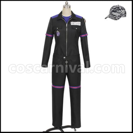 Twisted Wonderland Gym Clothes Pomefiore Dorm Rook Hunt Cosplay Costume coscarnival - Front View