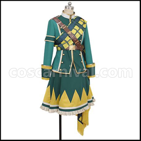 Uma Musume Pretty Derby Zenno Rob Roy Battle Suit Cosplay Costume coscarnival - Back View