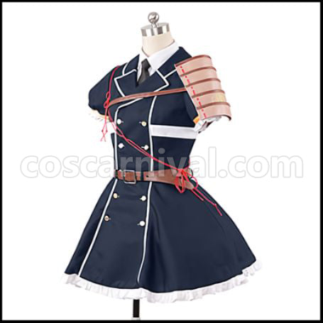 Touken Ranbu Tanto Swordsman Midaretoshiro Cosplay Costume coscarnival - Back View