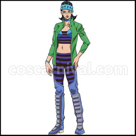 JoJo's Bizarre Adventure Part 6 Stone Ocean Gwess Cosplay Costume coscarnival - Front View