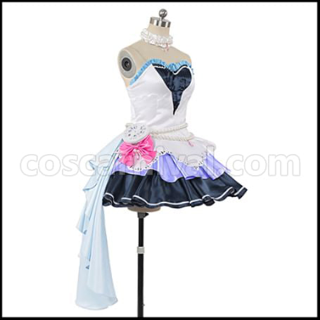 The Idolmaster Cinderella Girls Starlight Stage Uzuki Shimamura Cosplay Costume coscarnival - Back View