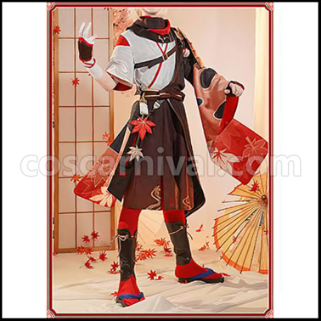 Genshin Impact Kaedehara Kazuha Cosplay Costume coscarnival - Back View