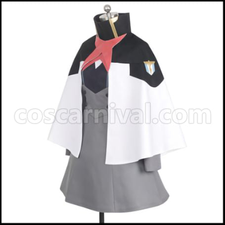 DARLING in the FRANXX CODE:015 Ichigo Cosplay Costume with Cape coscarnival - Side Profile