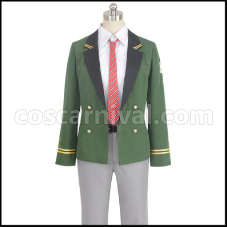 On Air! Kojou Arata Treasure Hill Academy 2nd Year Uniform Cosplay Costume coscarnival - Front View