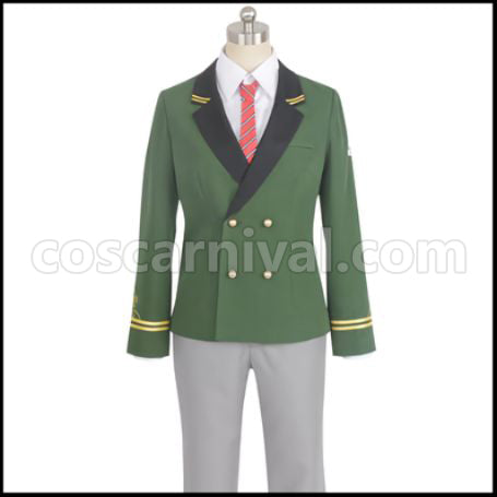 On Air! Kojou Arata Treasure Hill Academy 2nd Year Uniform Cosplay Costume coscarnival - Back View