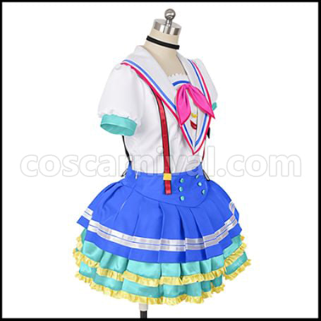 Love Live! Sunshine!! Aozora Jumping Heart Aqours Ruby Kurosawa Cosplay Costume coscarnival - Back View