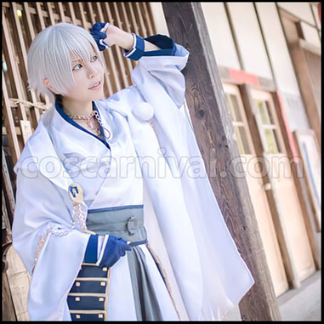 Touken Ranbu Tachi Danshi Tsurumaru Kuninaga Cosplay Costume coscarnival - Back View