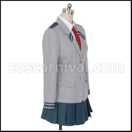 My Hero Academia Uraraka Ochaco U.A. High School Uniform Cosplay Costume coscarnival - Back View