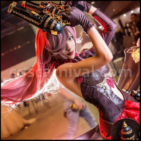 SINoALICE Depravity Cinderella Cosplay Costume Ver2 coscarnival - Back View