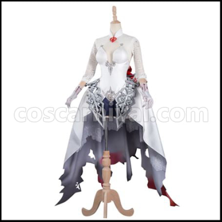SINoALICE Justice Snow White Cosplay Costume Version 3 coscarnival - Back View