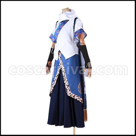 Touken Ranbu Musical Festival Outfit (Eastern Army) Touken Ranbu Festival 2018 Yamatonokami Yasusada Cosplay Costume coscarnival - Back View