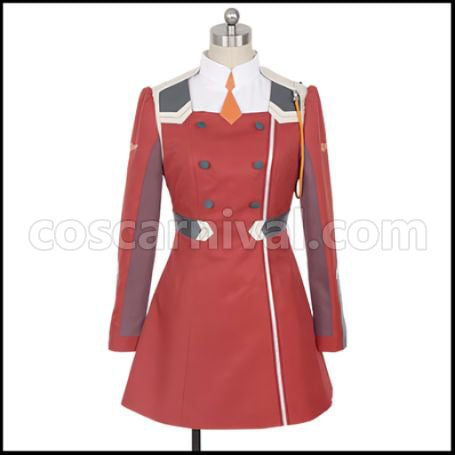 DARLING in the FRANXX CODE:002 Zero Two Cosplay Costume with Coat coscarnival - Cuff Style
