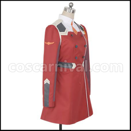 DARLING in the FRANXX CODE:002 Zero Two Cosplay Costume with Coat coscarnival - Hem Detail