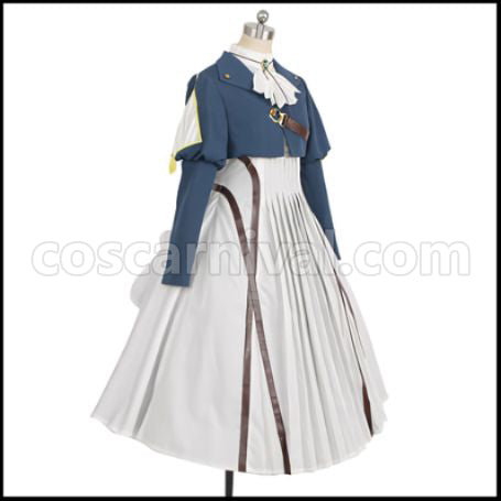 Violet Evergarden Main Character Cosplay Costume Ver2 coscarnival - Back View