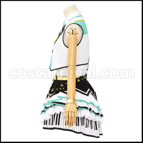 Hatsune Miku: Colorful Stage! more more jump Shizuku Hinomori Cosplay Costume coscarnival - Back View