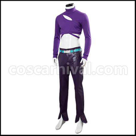 JoJo's Bizarre Adventure Part 5 Golden Wind Vinegar Doppio Giorno Giovanna Cosplay Costume coscarnival - Back View