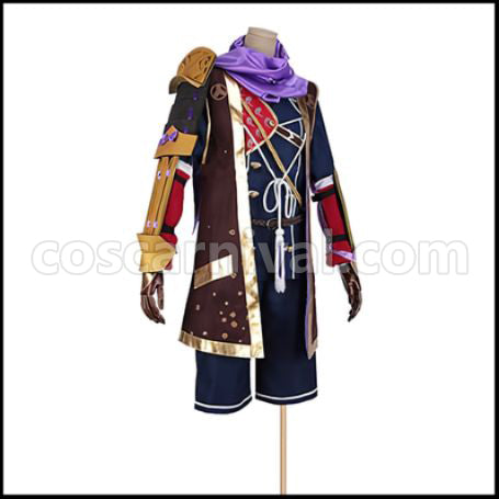 Touken Ranbu Goutou Toushirou Kiwame Cosplay Costume coscarnival - Back View