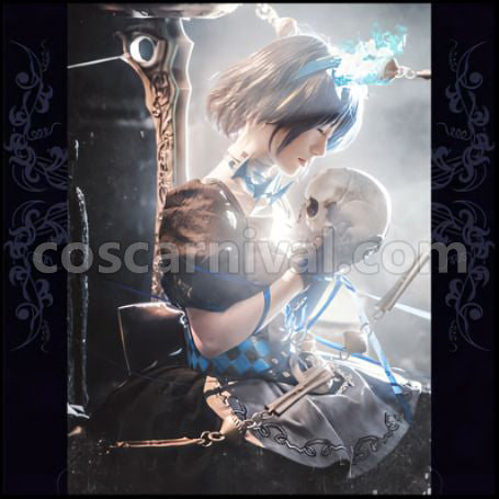 SINoALICE Bondage Alice Cosplay Costume Ver2 coscarnival - Side Profile