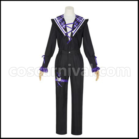 Ensemble Stars! Rei Sakuma Sanrio Kuromi Cosplay Costume coscarnival - Back View