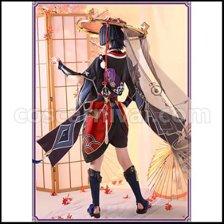 Genshin Impact Kokusei Cosplay Costume coscarnival - Back View