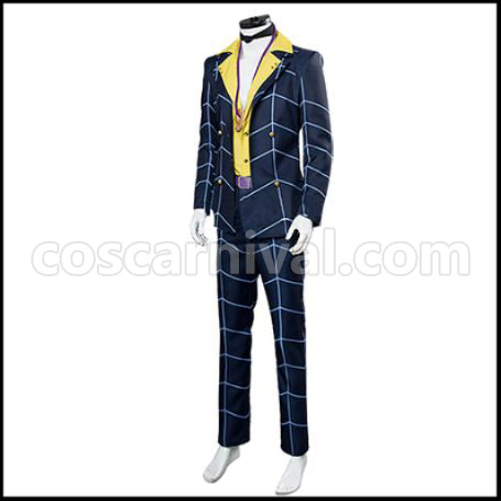 JoJo's Bizarre Adventure Part 5 Golden Wind Prosciutto Giorno Giovanna Cosplay Costume coscarnival - Back View
