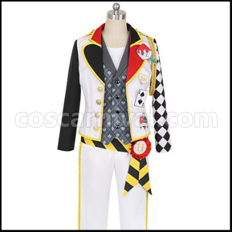 Twisted Wonderland Heartslabyul Dormitory Deuce Spade Cosplay Costume coscarnival - Front View