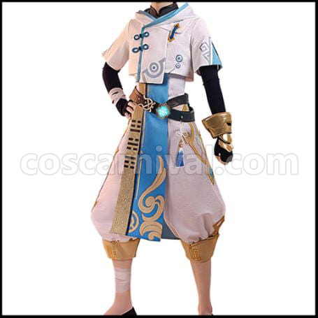 Genshin Impact Chouun Cosplay Costume coscarnival - Front View