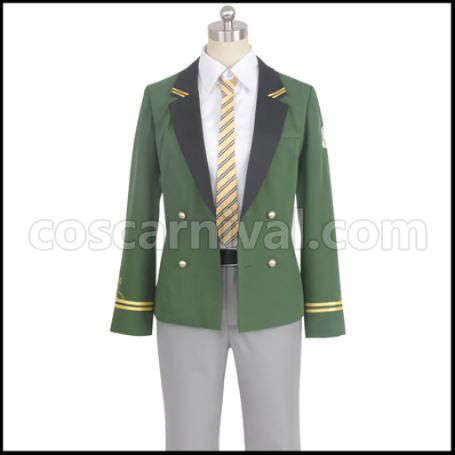 On Air! Kanmuri Ranma Treasure Hill Academy 1st Year Uniform Cosplay Costume coscarnival - Front View