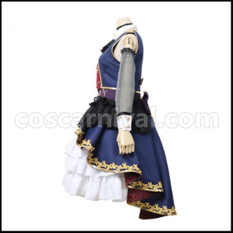 BanG Dream! 7th-LIVE Roselia Shirokane Rinko (Shirokane Rinko) Cosplay Costume coscarnival - Side Profile