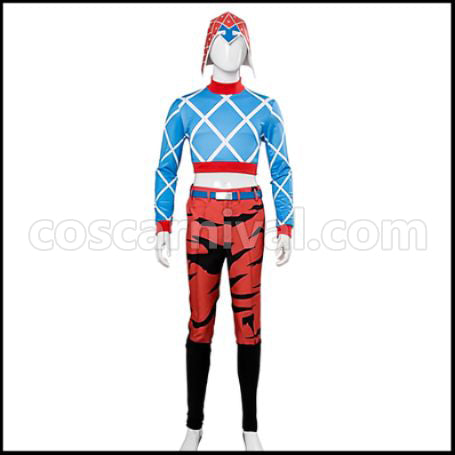 JoJo's Bizarre Adventure Part 5 Golden Wind Guido Mista Giorno Giovanna Cosplay Costume coscarnival - Front View