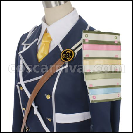 Touken Ranbu Wakizashi Danshi Tantou Houchou Toushirou Cosplay Costume coscarnival - Collar Design