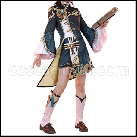 Genshin Impact Yukaki Cosplay Costume coscarnival - Front View