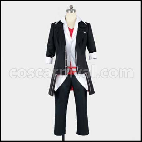 DIABOLIK LOVERS Mukami Kou in Black Cosplay Costume coscarnival - Front View