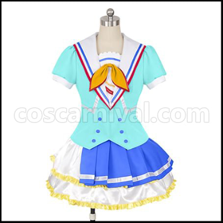 Love Live! Sunshine!! Aozora Jumping Heart Aqours Chika Takami Cosplay Costume coscarnival - Front View