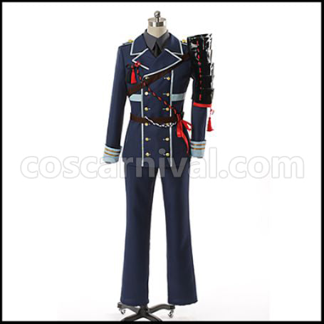 Touken Ranbu Wakizashi Danshi Namazuo Toushirou Cosplay Costume coscarnival - Back View