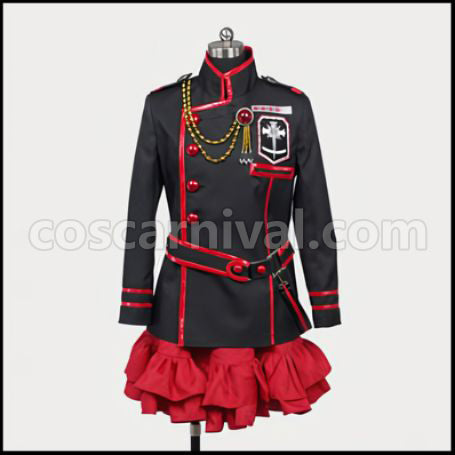 D.Gray-man Third Exorcist Uniform Lenalee Cosplay Costume coscarnival - Front View